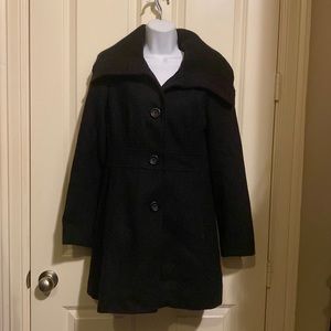 Charcoal wool coat by Love21.